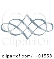 Clipart Gray Swirl Design Element 6 Royalty Free Vector Illustration