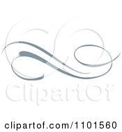 Clipart Gray Swirl Design Element 2 Royalty Free Vector Illustration