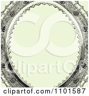 Poster, Art Print Of Ornate Victorian Oval Frame