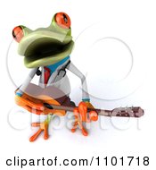 Clipart 3d Doctor Springer Frog Guitarists 3 Royalty Free CGI Illustration
