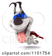 Clipart 3d Super Jack Russell Terrier Dog Flying Royalty Free CGI Illustration by Julos