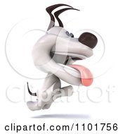 Clipart 3d Happy Jack Russell Terrier Dog Jumping Royalty Free CGI Illustration by Julos