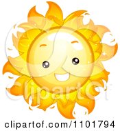 Poster, Art Print Of Happy Cute Summer Sun Smiling