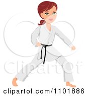 Strong Karate Woman