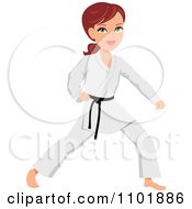 Poster, Art Print Of Strong Karate Woman