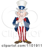 Happy Uncle Sam Smiling And Pointing Outwards