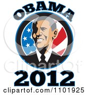 Poster, Art Print Of Barack Obama American President Over Stars And Stripes With Text