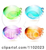 Poster, Art Print Of Reflective Colorful Water Drops 2