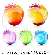 Poster, Art Print Of Reflective Colorful Water Drops 1