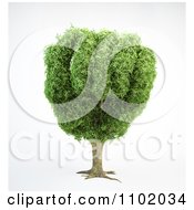 Poster, Art Print Of 3d Tree With A Fist Shaped Canopy