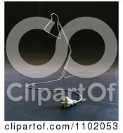 Clipart 3d Cord Forming A Desk Lamp Royalty Free CGI Illustration