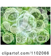 Clipart 3d Green Precambrian Early Multicellular Life Royalty Free CGI Illustration
