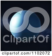 Clipart 3d Planet Uranus In Outer Space Royalty Free CGI Illustration