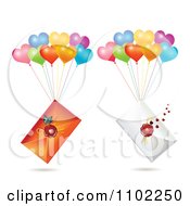 Poster, Art Print Of Wax Sealed Envelopes With Balloons