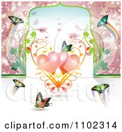 Poster, Art Print Of Butterflies And Hearts 8