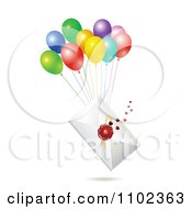 Poster, Art Print Of Wax Sealed Envelope With Balloons