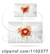 Poster, Art Print Of Letter Envelopes With Butterfly Wing Wax Seals