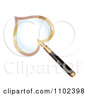 Clipart Heart Magnifying Glass Royalty Free Vector Illustration by merlinul