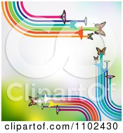 Poster, Art Print Of Butterfly Trail Background 2