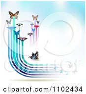 Poster, Art Print Of Butterfly Trail Background 6