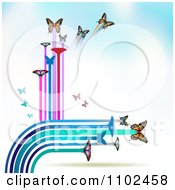 Poster, Art Print Of Butterfly Trail Background 10