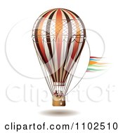 Clipart Couple In A Hot Air Balloon 1 Royalty Free Vector Illustration by merlinul