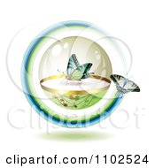 Poster, Art Print Of Butterfly Circling A Protected One In A Sphere