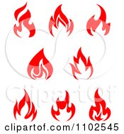 Poster, Art Print Of Red Fires 1