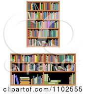 Poster, Art Print Of Library Shelves And Books