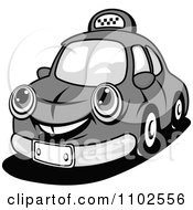 Poster, Art Print Of Happy Grayscale Taxi Cab