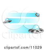 Poster, Art Print Of Three Flying Ufos
