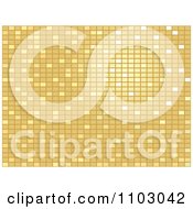 Clipart Golden Mosaic Background Pattern Royalty Free Vector Illustration by Andrei Marincas