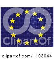 Poster, Art Print Of Mosaic European Flag