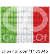 Poster, Art Print Of Mosaic Italian Flag