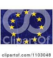 Clipart Grungy European Flag Royalty Free Vector Illustration