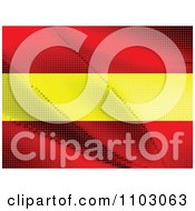 Poster, Art Print Of Spanish Flag Made Of Dots