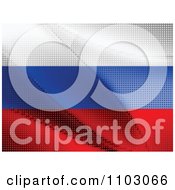 Clipart Russian Flag Made Of Dots Royalty Free Vector Illustration