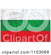 Clipart Grungy Bulgarian Flag Royalty Free Vector Illustration