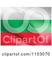 Poster, Art Print Of Bulgarian Flag Made Of Dots