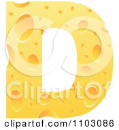 Poster, Art Print Of Capital Cheese Letter D