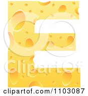 Poster, Art Print Of Capital Cheese Letter E
