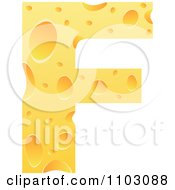 Poster, Art Print Of Capital Cheese Letter F