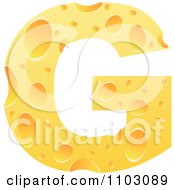 Clipart Capital Cheese Letter G Royalty Free Vector Illustration by Andrei Marincas
