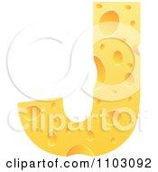 Clipart Capital Cheese Letter J Royalty Free Vector Illustration by Andrei Marincas