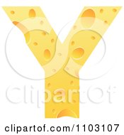 Clipart Capital Cheese Letter Y Royalty Free Vector Illustration by Andrei Marincas