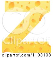 Poster, Art Print Of Capital Cheese Letter Z
