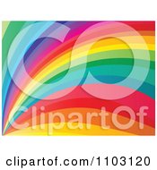 Poster, Art Print Of Rainbow Curve Background