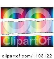 Clipart Rainbow Background With Grunge Copyspace Royalty Free Vector Illustration