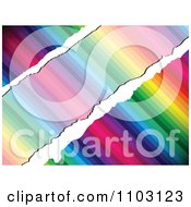 Poster, Art Print Of Rainbow Background With Diagonal Grunge Copyspace