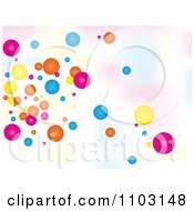 Poster, Art Print Of Background Of Colorful Bubbles Over Gradient